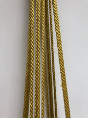 Sparkling golden macrame planthanger in two sizes