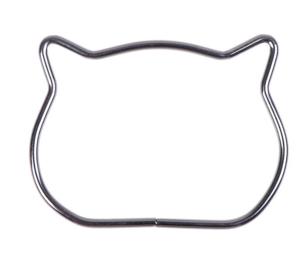 Metal cat frame in 3 colors - macrame frame / bag handle (high quality)