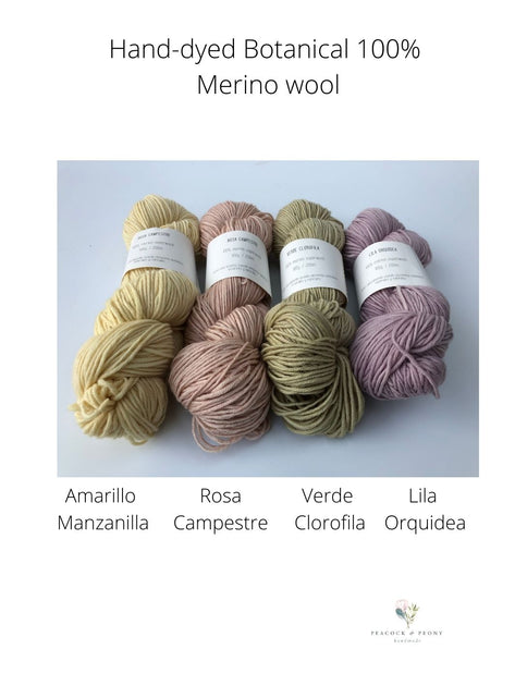 Hand-dyed Spanish Merino yarn BOTANICAL COLLECTION (Spanish Line