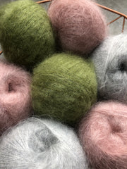 Mohair lace yarn (Spanish line) in 3 colors