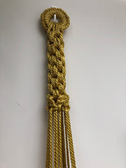 Sparkling golden macrame planthanger in two sizes