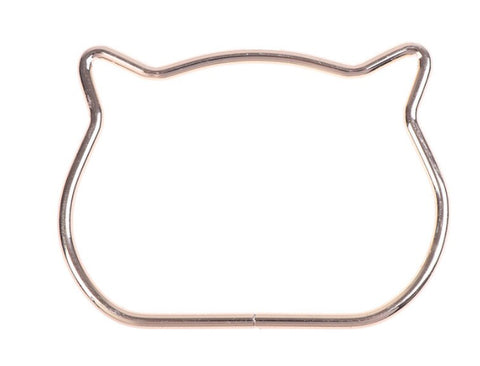 Metal cat frame in 3 colors - macrame frame / bag handle (high quality)