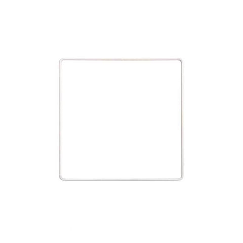 White metal square frame - 15x15 cm