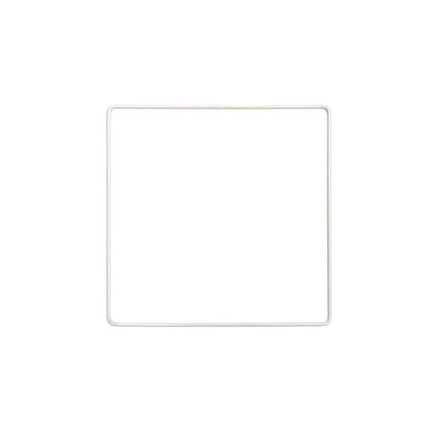 White metal square frame - 15x15 cm