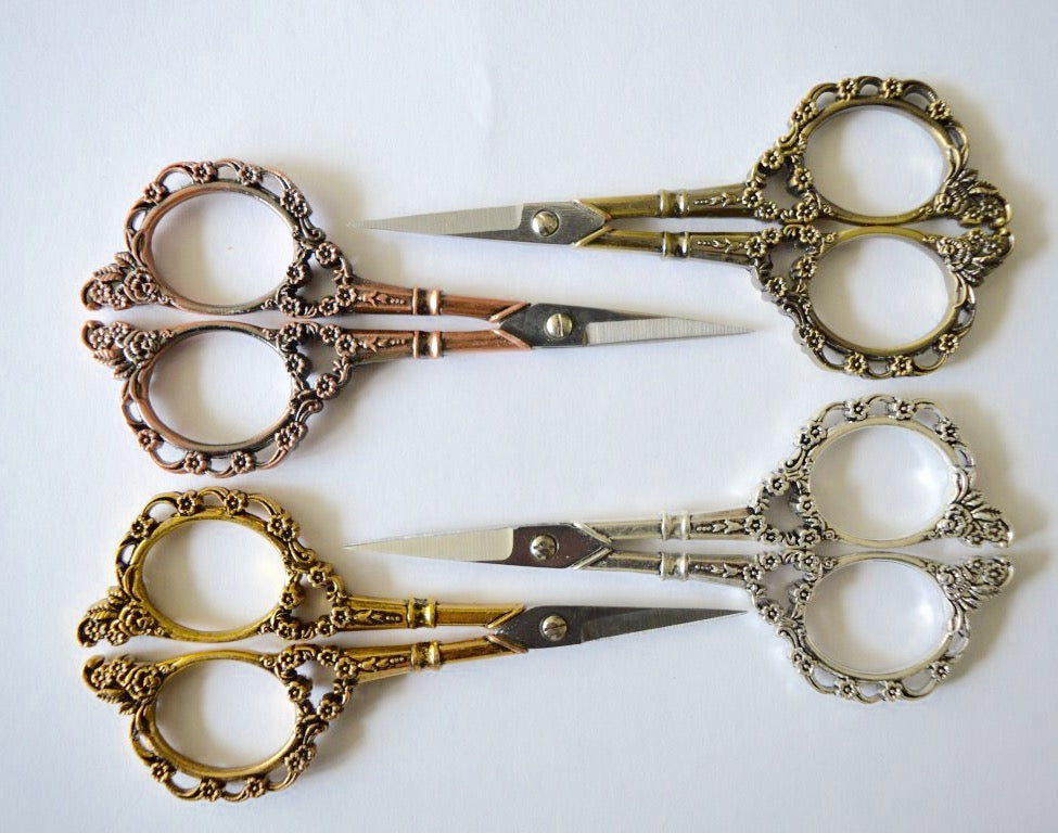 Peacock Scissor /Gold Antique Vintage Scissors /embroidery scissors/cute  stationery/planner accessories/cute stationery