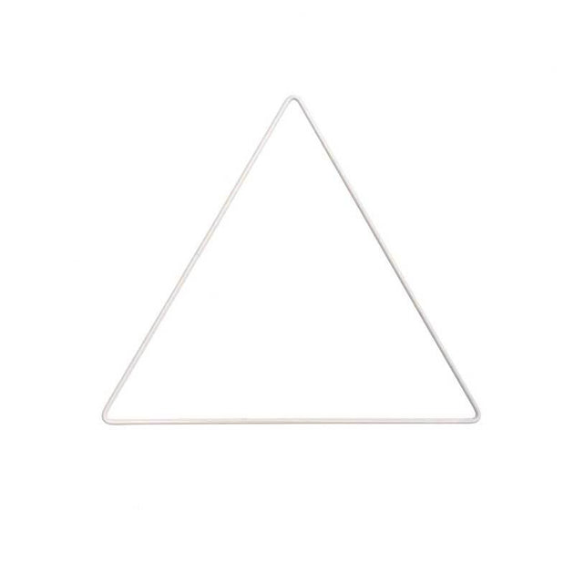 White metal triangle frame - 20 cm – Peacock & Peony